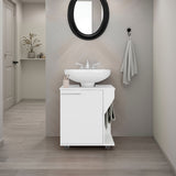 Mueble para Lavamanos Phillips Blanco 56x62.1cm Individual sin Lavamanos con Una Puerta - MUEBLES PARA LAVAMANOS | Bylmo