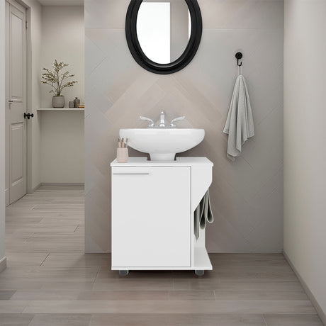 Mueble para Lavamanos Phillips Blanco 56x62.1cm Individual sin Lavamanos con Una Puerta - MUEBLES PARA LAVAMANOS | Bylmo
