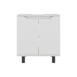 Mueble para Lavamanos Marlo Blanco 55x63cm Individual sin Lavamanos con Dos Puertas - MUEBLES PARA LAVAMANOS | Bylmo