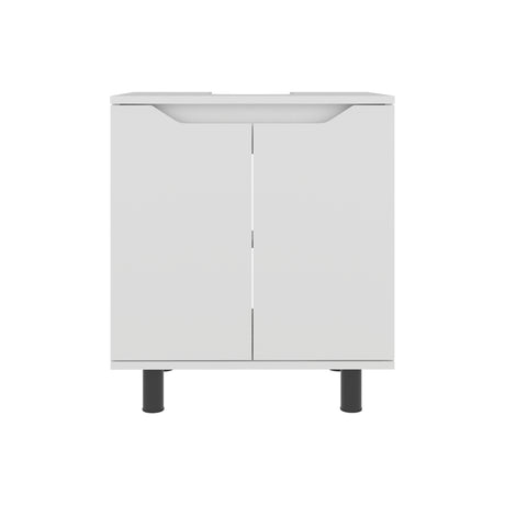 Mueble para Lavamanos Marlo Blanco 55x63cm Individual sin Lavamanos con Dos Puertas - MUEBLES PARA LAVAMANOS | Bylmo
