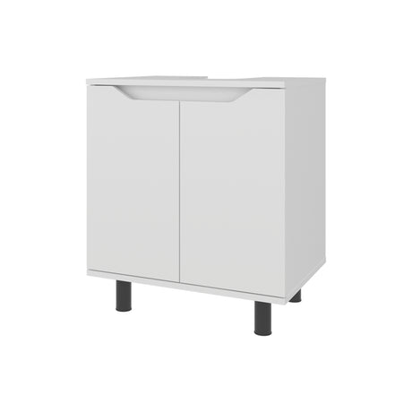 Mueble para Lavamanos Marlo Blanco 55x63cm Individual sin Lavamanos con Dos Puertas - MUEBLES PARA LAVAMANOS | Bylmo