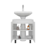 Mueble para Lavamanos Marlo Blanco 55x63cm Individual sin Lavamanos con Dos Puertas - MUEBLES PARA LAVAMANOS | Bylmo
