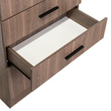 Cómoda Praga Milan 63x151cm de Cuatro Hileras con Tres Cajones con Espacio para Tv y con Espejo - CAJONERAS Y COMODAS | Bylmo