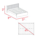 Base Cama Wanda Fresno Europeo y Roble Natural 156.2x77.4cm para Colchón Doble 140 X 190 Cm y con Cabecero - CAMAS | Bylmo