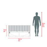 Base Cama Wanda Fresno Europeo y Roble Natural 156.2x77.4cm para Colchón Doble 140 X 190 Cm y con Cabecero - CAMAS | Bylmo