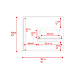 Mesa de Noche Bud Fresno Europeo y Blanco 50x43cm con Un Cajón y con Un Compartimiento - MESAS DE NOCHE | Bylmo
