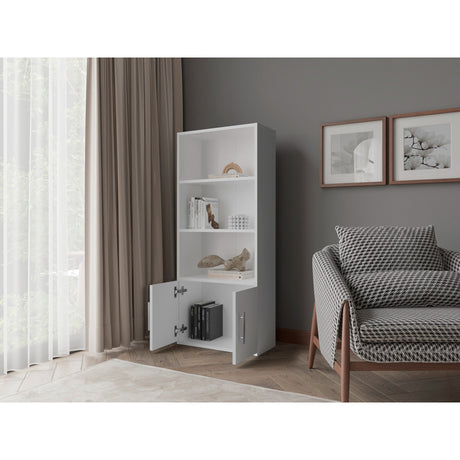 Biblioteca Eco Joy Blanco 50.8x120.9cm Rectangular con Cuatro Compartimientos - BIBLIOTECAS Y ESTANTERIAS | Bylmo