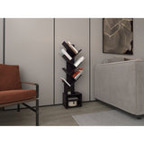 Biblioteca Kingstree Wengue 30.5x161.1cm Escalera con Ocho Compartimientos - BIBLIOTECAS Y ESTANTERIAS | Bylmo