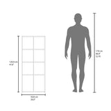 Biblioteca Eco Joy Wengue 50.8x120.9cm Rectangular con Cuatro Compartimientos - BIBLIOTECAS Y ESTANTERIAS | Bylmo