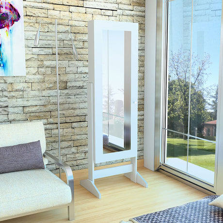 Tocador Prisma Blanco 47.8x137.3cm de Un Puesto sin Cajones y con Espejo - TOCADORES | Bylmo