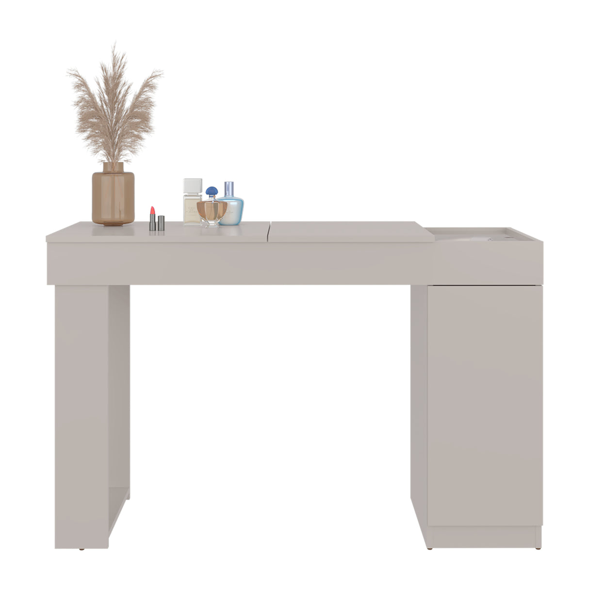 Tocador Iva Capri 120.3x77cm de Un Puesto sin Cajones y con Espejo - TOCADORES | Bylmo