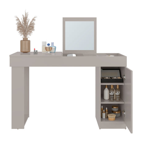 Tocador Iva Capri 120.3x77cm de Un Puesto sin Cajones y con Espejo - TOCADORES | Bylmo