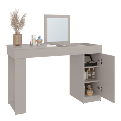 Tocador Iva Capri 120.3x77cm de Un Puesto sin Cajones y con Espejo - TOCADORES | Bylmo