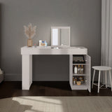 Tocador Iva Capri 120.3x77cm de Un Puesto sin Cajones y con Espejo - TOCADORES | Bylmo