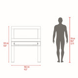 Tocador Leila Bardolino 110.2x137.1cm de Un Puesto con Un Cajón y con Espejo - TOCADORES | Bylmo