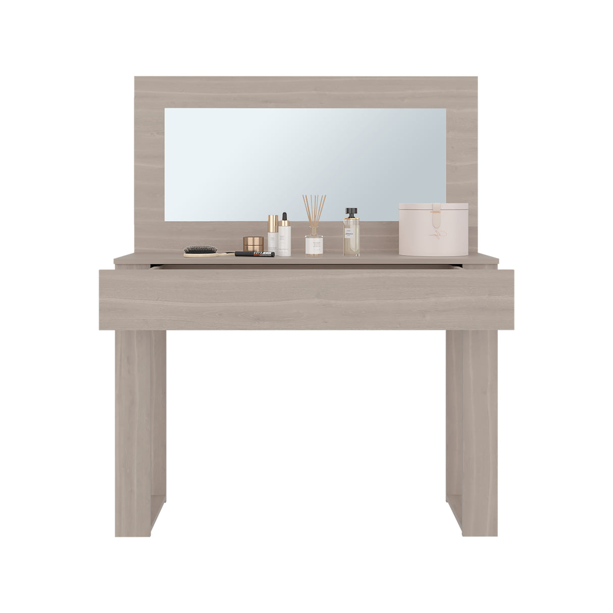 Tocador Leila Bardolino 110.2x137.1cm de Un Puesto con Un Cajón y con Espejo - TOCADORES | Bylmo