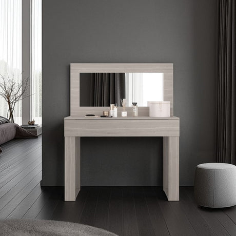 Tocador Leila Bardolino 110.2x137.1cm de Un Puesto con Un Cajón y con Espejo - TOCADORES | Bylmo