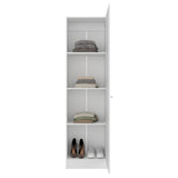 Closet Praga Blanco 49.1x180.8cm con una Puerta sin Cajones y con Espejo - CLOSETS | Bylmo