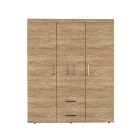 Closet Bariloche Eco Fresno Europeo 150.3x177.9cm con Cuatro Puertas y con Cuatro Cajones - CLOSETS | Bylmo