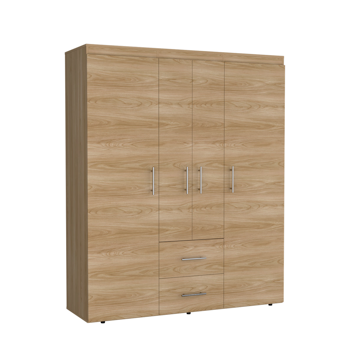 Closet Bariloche Eco Fresno Europeo 150.3x177.9cm con Cuatro Puertas y con Cuatro Cajones - CLOSETS | Bylmo