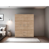 Closet Bariloche Eco Fresno Europeo 150.3x177.9cm con Cuatro Puertas y con Cuatro Cajones - CLOSETS | Bylmo