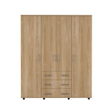 Closet Fontan Fresno Europeo 150x179cm con Cuatro Puertas y con Cuatro Cajones - CLOSETS | Bylmo