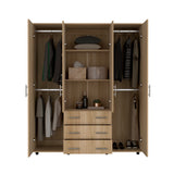 Closet Fontan Fresno Europeo 150x179cm con Cuatro Puertas y con Cuatro Cajones - CLOSETS | Bylmo
