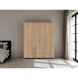 Closet Fontan Fresno Europeo 150x179cm con Cuatro Puertas y con Cuatro Cajones - CLOSETS | Bylmo