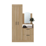 Closet Praga Fresno 103x179cm con una Puerta sin Cajones y con Espejo - CLOSETS | Bylmo