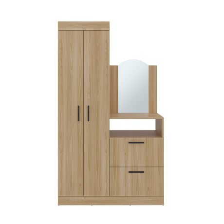 Closet Praga Fresno 103x179cm con una Puerta sin Cajones y con Espejo - CLOSETS | Bylmo