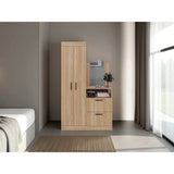 Closet Praga Fresno 103x179cm con una Puerta sin Cajones y con Espejo - CLOSETS | Bylmo