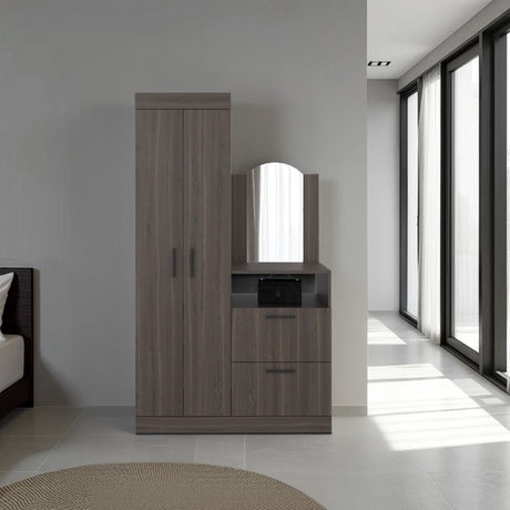 Closet Praga Milan 103x179cm con una Puerta sin Cajones y con Espejo - CLOSETS | Bylmo