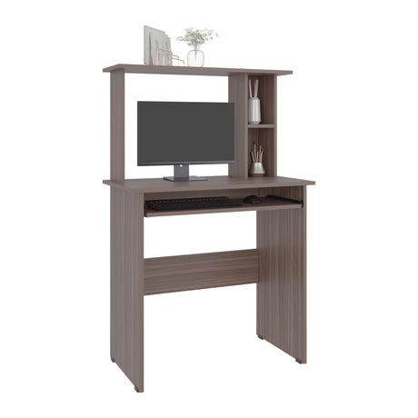Centro de Computo Dolan Avellana 80x124.7cm con Organizador de Libros - ESCRITORIOS | Bylmo