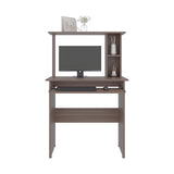 Centro de Computo Dolan Avellana 80x124.7cm con Organizador de Libros - ESCRITORIOS | Bylmo