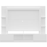 Centro de Entretenimiento Berlin Blanco 213x171cm Para TV Hasta 65" Pulgadas con Dos Comportimientos - MUEBLES DE TV | Bylmo