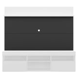 Centro de Entretenimiento Madrid Negro y Blanco 175x116cm Para TV Hasta 75" Pulgadas con Tres Comportimientos - MUEBLES DE TV | Bylmo