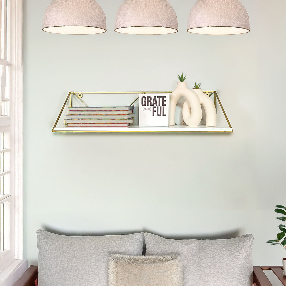 Repisa Novo Blanco y Negro 60x15cm Rectangular con Un Entrepaño - REPISAS | Bylmo