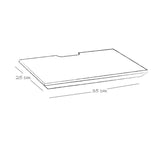 Repisa DVD Wengue 35x1.8cm Rectangular con Un Entrepaño - REPISAS | Bylmo