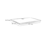 Repisa DVD Wengue 45x1.8cm Rectangular con Un Entrepaño - REPISAS | Bylmo