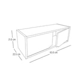 Repisa Sonrie Fresno Balance 63x21cm Rectangular con Dos Entrepaños - REPISAS | Bylmo