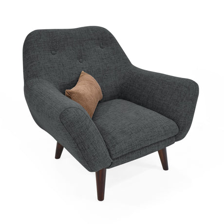 Poltrona Lincoln Gris 86x80cm De un Puesto con Apoya Brazos - SOFAS Y POLTRONAS | Bylmo