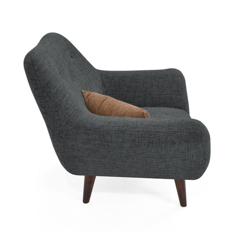 Poltrona Lincoln Gris 86x80cm De un Puesto con Apoya Brazos - SOFAS Y POLTRONAS | Bylmo