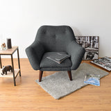 Poltrona Lincoln Gris 86x80cm De un Puesto con Apoya Brazos - SOFAS Y POLTRONAS | Bylmo