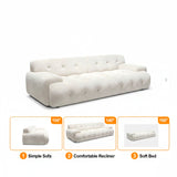 Sofá Cama Calin Blanco 190x96cm De Tres Puestos - SOFAS Y POLTRONAS | Bylmo