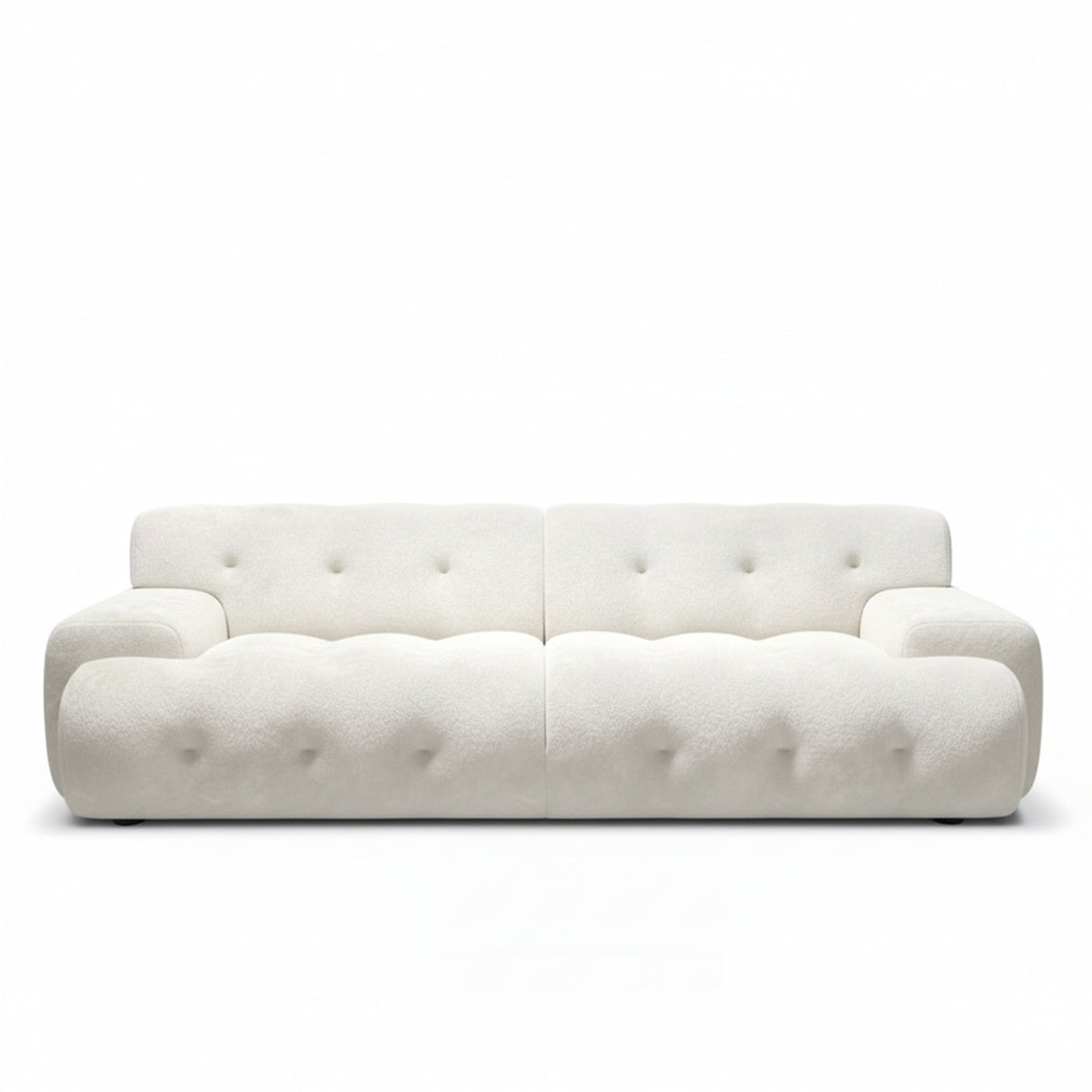 Sofá Cama Max Blanco Almendra 180x68cm De Tres Puestos Reclinable - SOFAS Y POLTRONAS | Bylmo