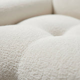 Sofá Cama Max Blanco Almendra 180x68cm De Tres Puestos Reclinable - SOFAS Y POLTRONAS | Bylmo