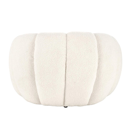 Poltrona Hal Gaspar Blanco Almendra 90x65cm De Un Puesto con Apoya Brazos - SOFAS Y POLTRONAS | Bylmo