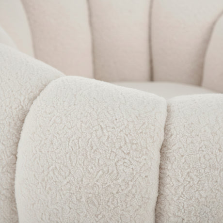 Poltrona Hal Gaspar Blanco Almendra 90x65cm De Un Puesto con Apoya Brazos - SOFAS Y POLTRONAS | Bylmo