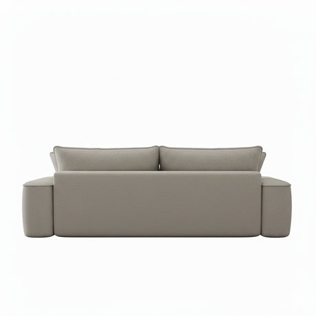 Sofá Pura Gris Claro 200x68cm De Cuatro Puestos con Apoya Brazos - SOFAS Y POLTRONAS | Bylmo
