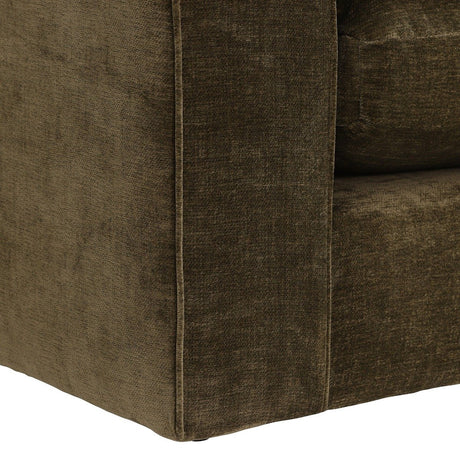 Sofá Café Oscuro 436x67cm De Seis Puestos con Apoya Brazos - SOFAS Y POLTRONAS | Bylmo